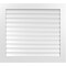 Ekena Millwork Vertical Surface Mount PVC Gable Vent: Functional, w/ 3-1/2"W x 1"P Standard Frame, 40"W x 36"H GVPVE40X3601SF - alternate 1